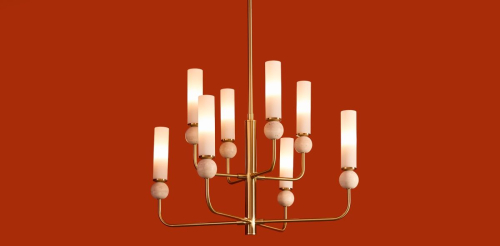 Люстра на штанге Freya Sunspot FR5482CL-08BS изображение в интернет-магазине Cramer Light фото 5