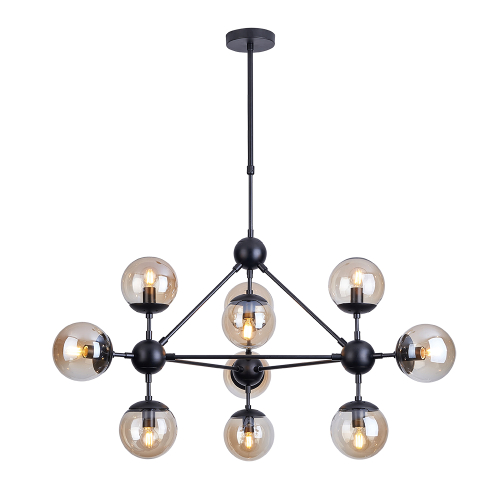 Подвесная люстра Arte Lamp Bolla A1664SP-10BK изображение в интернет-магазине Cramer Light