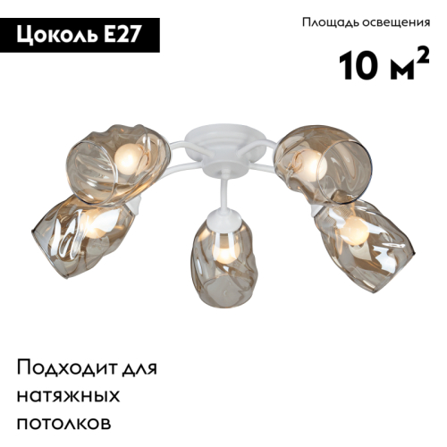 Потолочная люстра Vitaluce V4929-0/5PL изображение в интернет-магазине Cramer Light фото 2
