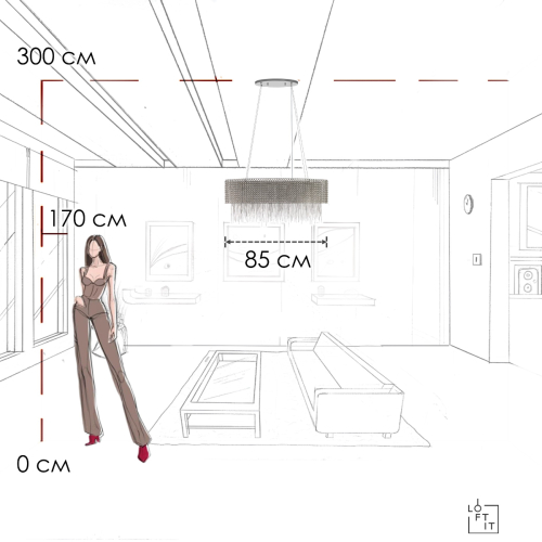 Подвесная люстра Loft IT Opera 10406/850L изображение в интернет-магазине Cramer Light фото 12