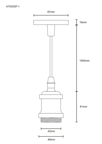 Подвесной светильник Arte Lamp Electra A7002SP-1BC изображение в интернет-магазине Cramer Light фото 4