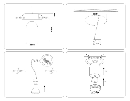 Встраиваемый спот Ambrella Light Move TA1272 изображение в интернет-магазине Cramer Light фото 9