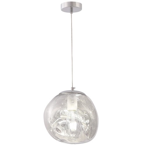 Подвесной светильник Crystal Lux MALAGA SP1 D200 CHROME изображение в интернет-магазине Cramer Light