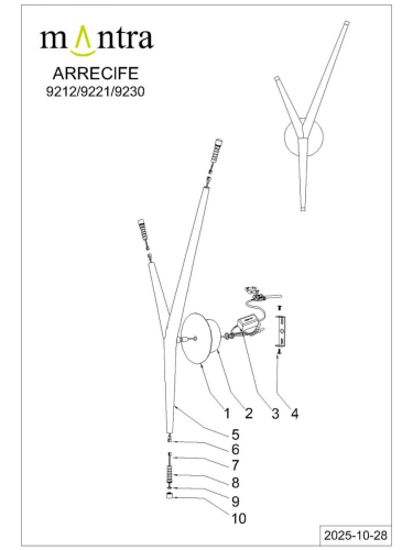 Настенный светильник Mantra Arrecife 9221 изображение в интернет-магазине Cramer Light фото 9