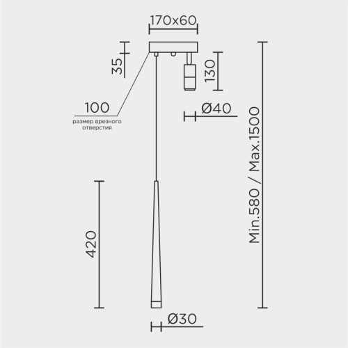 Подвесной светильник LED4U L8705-2 BK изображение в интернет-магазине Cramer Light фото 7