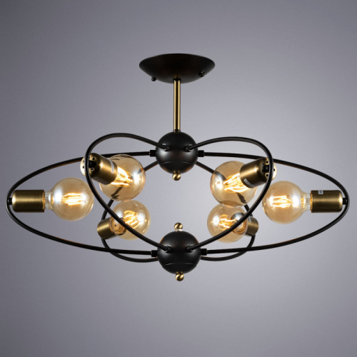 Люстра на штанге ARTE Lamp A1963PL-6BK изображение в интернет-магазине Cramer Light фото 3