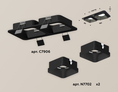 Встраиваемый светильник Ambrella Light Techno XC7906002 (C7906, N7702) изображение в интернет-магазине Cramer Light фото 2