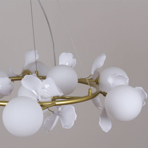 Подвесна люстра ILLUMICO IL1530-9PPA-26 GD BOND изображение в интернет-магазине Cramer Light фото 4