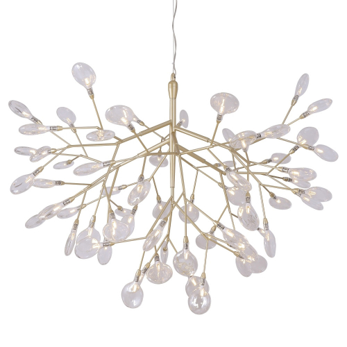 Подвесная люстра Crystal Lux Evita SP63 Gold/Transparent изображение в интернет-магазине Cramer Light фото 3