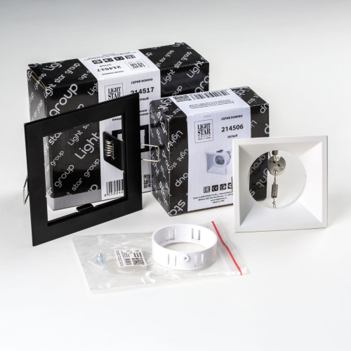 Встраиваемый светильник Lightstar Domino (214517+214506+214006) D51706WMOD изображение в интернет-магазине Cramer Light фото 2