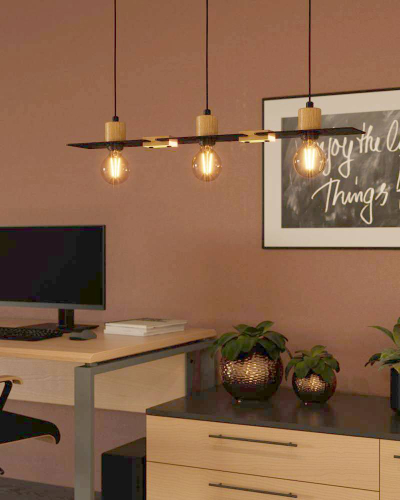 Подвесная люстра Eglo Bramerton 43752 изображение в интернет-магазине Cramer Light фото 2