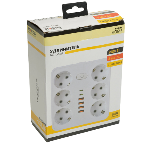 Удлинитель Stekker Home plus HM09-66-02 49982 дополнительное фото фото 11