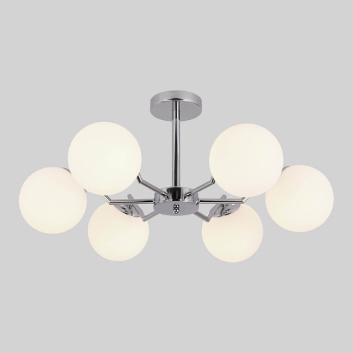 Потолочная люстра Eurosvet Frost 70154/6 хром изображение в интернет-магазине Cramer Light