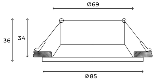 Встраиваемый светильник Hesby Lighting Sogne HSBL_0096 изображение в интернет-магазине Cramer Light фото 4
