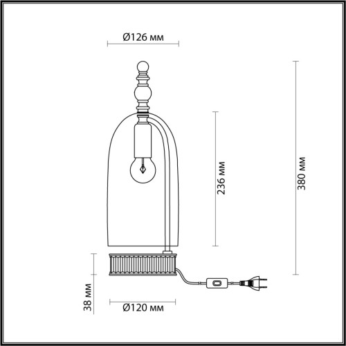 Настольная лампа Odeon Light Bell 4892/1T изображение в интернет-магазине Cramer Light фото 3