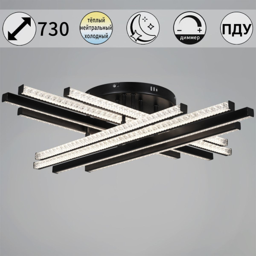 Потолочная люстра Reluce 67090-0.3-08 BK изображение в интернет-магазине Cramer Light