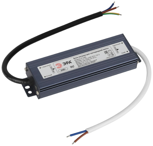 Блок питания Эра 60Вт DC12В 5A IP67 LP-LED-60W-IP67-12V-S Б0061136 изображение в интернет-магазине Cramer Light