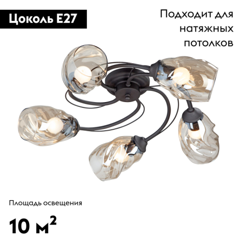 Потолочная люстра Vitaluce V4927-1/5PL изображение в интернет-магазине Cramer Light фото 2