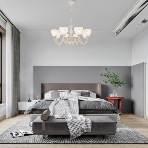 Подвесная люстра Arte Milano 347837/8 WT+SL изображение в интернет-магазине Cramer Light фото 2