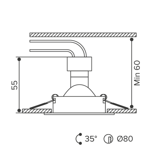 Встраиваемый светильник Wolta Alto WDL-GU5.3/01BL-R изображение в интернет-магазине Cramer Light фото 7