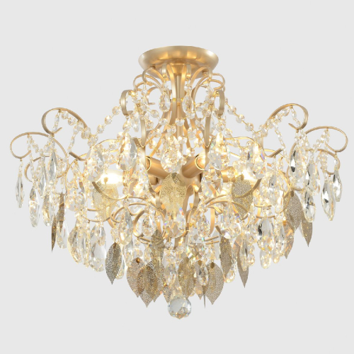 Потолочная люстра Crystal Lux ESMIRALDA PL6 GOLD изображение в интернет-магазине Cramer Light фото 5