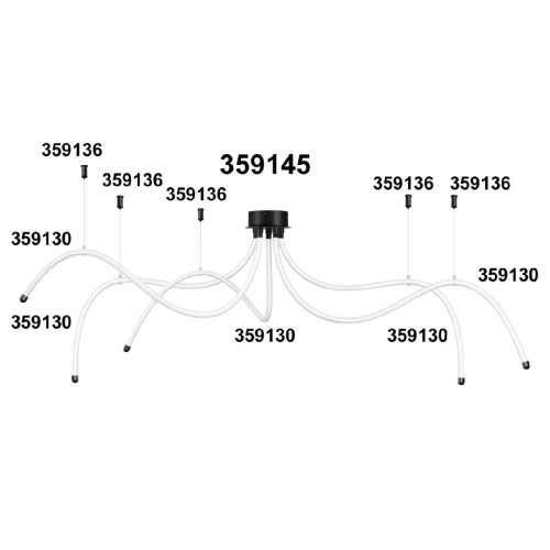 Подвесной комплект Novotech Ramo 359136 изображение в интернет-магазине Cramer Light фото 3