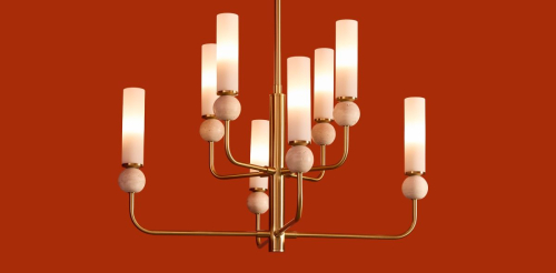 Люстра на штанге Freya Sunspot FR5482CL-08BS изображение в интернет-магазине Cramer Light фото 4