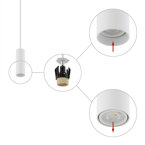 Подвесной светильник Nowodvorski Fourty S White 10764 изображение в интернет-магазине Cramer Light фото 4