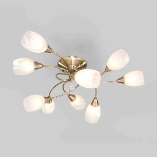 Потолочная люстра Eurosvet Virginia 2275/9 античная бронза изображение в интернет-магазине Cramer Light