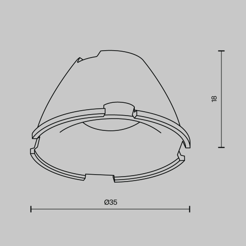 Линза Maytoni Downlight LensD35-36 изображение в интернет-магазине Cramer Light фото 4