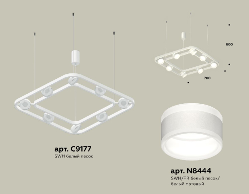 Подвесная люстра Ambrella Light Traditional (C9177, N8444) XB9177152 изображение в интернет-магазине Cramer Light фото 2