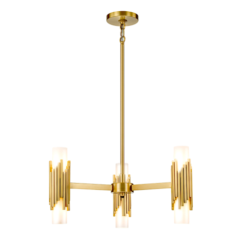 Подвесная люстра Elstead Lighting MARVELE6-AB-OPAL изображение в интернет-магазине Cramer Light
