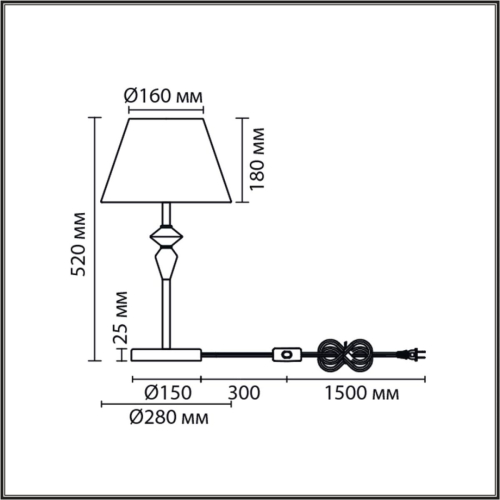 Настольная лампа Lumion Classi Vermont 8275/1T изображение в интернет-магазине Cramer Light фото 2
