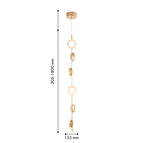 Подвесная люстра Favourite Yo-yo 4334-6P1 изображение в интернет-магазине Cramer Light фото 2