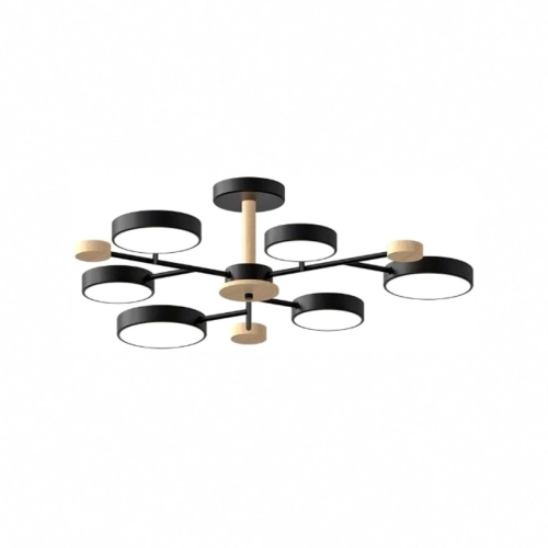 Люстра на штанге LED4U L3214-750 BK изображение в интернет-магазине Cramer Light