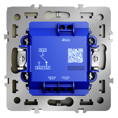 Выключатель встраиваемый Voltum S70 для жалюзи 10А, (шелк) VLS020704 дополнительное фото фото 3
