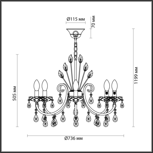 Подвесная люстра Odeon Light Versia 4977/8 изображение в интернет-магазине Cramer Light фото 4