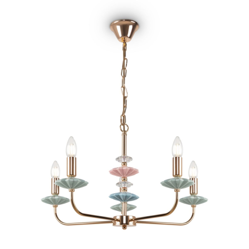 Подвесная люстра Freya Castle FR5336PL-05G изображение в интернет-магазине Cramer Light