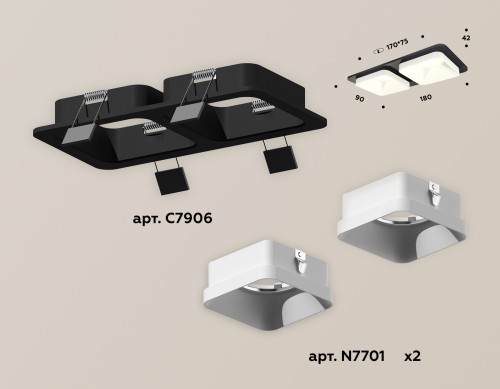 Встраиваемый светильник Ambrella Light Techno XC7906001 (C7906, N7701) изображение в интернет-магазине Cramer Light фото 2