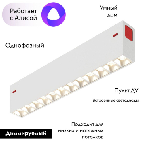 Трековый светильник Denkirs Smart DK8001-WH изображение в интернет-магазине Cramer Light фото 2
