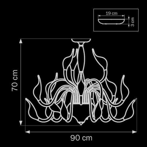 Потолочная люстра Lightstar Cigno Collo 751182 изображение в интернет-магазине Cramer Light фото 2