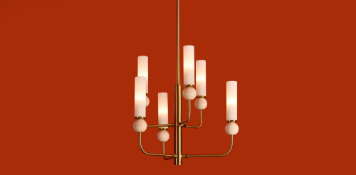 Люстра на штанге Freya Sunspot FR5482CL-06BS1 изображение в интернет-магазине Cramer Light фото 5