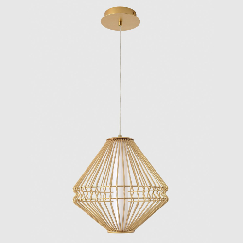 Подвесной светильник Crystal Lux CUADRA SP15W LED GOLD изображение в интернет-магазине Cramer Light