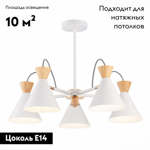 Потолочная люстра Evoluce Modica SLE125102-05 изображение в интернет-магазине Cramer Light фото 2
