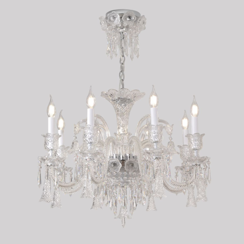Подвесная люстра Crystal Lux VERSAILLES SP8 CHROME изображение в интернет-магазине Cramer Light фото 8