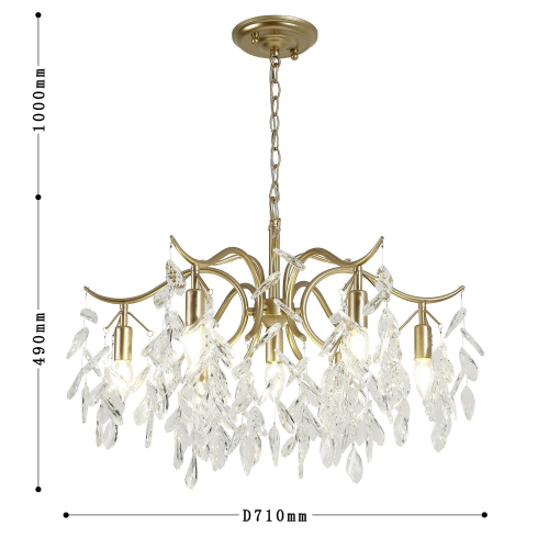 Подвесная люстра Favourite Brillo 3003-7P изображение в интернет-магазине Cramer Light фото 4