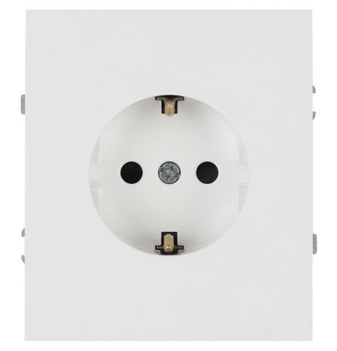 Розетка Эра Arktik 16-2102-01 с заземлением 2P+E Schuko со шторками 16А-250В белый Б0070424 дополнительное фото