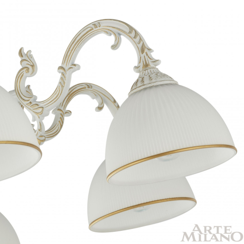 Потолочная люстра Arte Milano 346410/6 WT+G изображение в интернет-магазине Cramer Light фото 8
