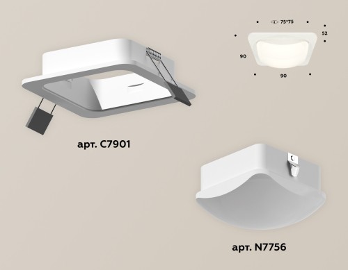 Встраиваемый светильник Ambrella Light Techno XC7901014 (C7901, N7756) изображение в интернет-магазине Cramer Light фото 2