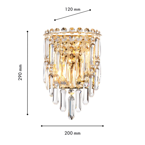 Настенный светильник Favourite Diadem 4724-2W изображение в интернет-магазине Cramer Light фото 3